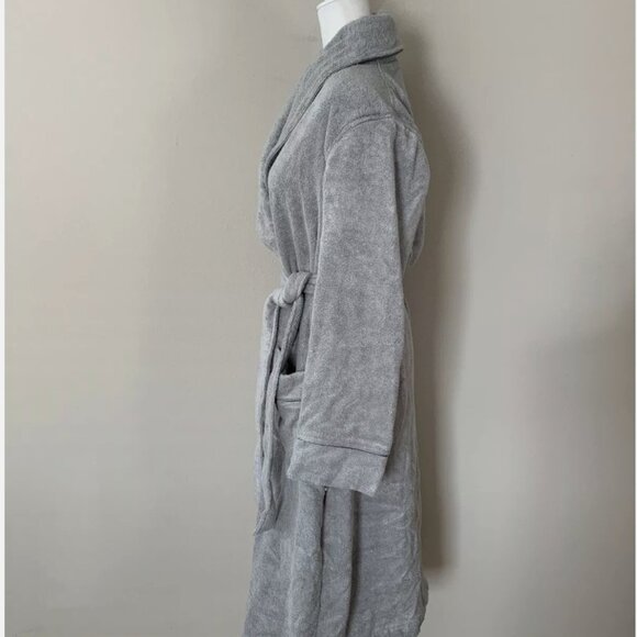 Hudson Park Collection Modal Bath Robe Silver Gray Grey NWOT Medium/Large M/L - Picture 3 of 7